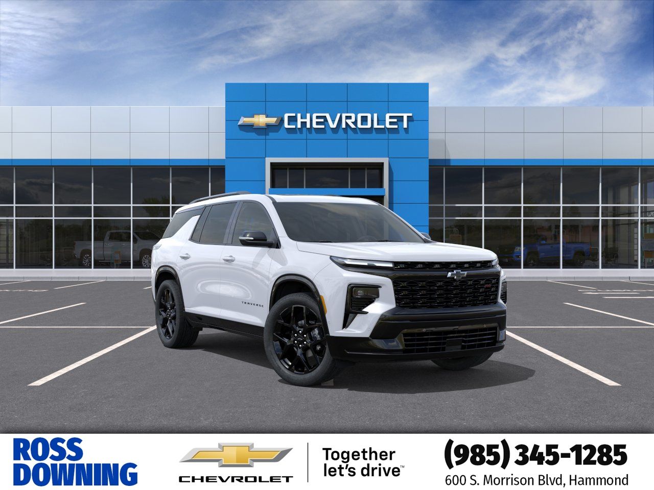 Polar White Tricoat 2026 Chevrolet Traverse SUV / Crossover Front-Wheel Drive 8-Speed Automatic