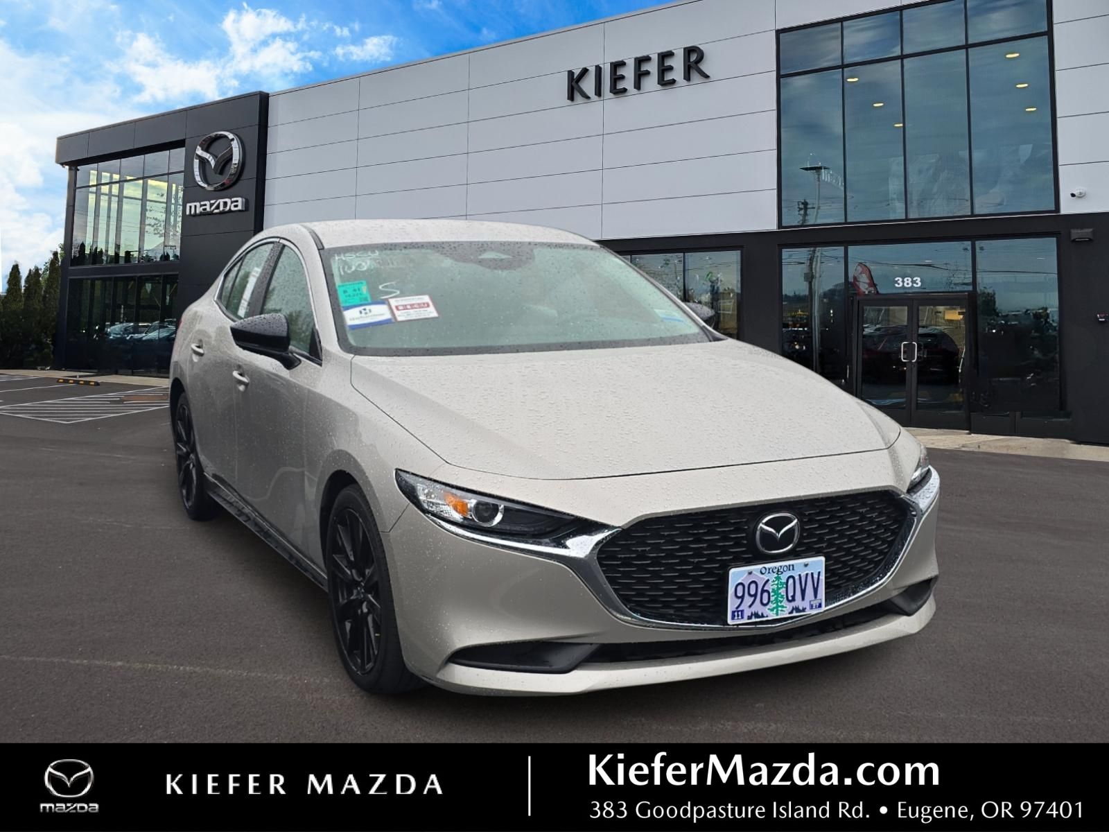 Gray (Platinum Quartz Metallic) 2024 Mazda MAZDA3 2.5 S Select Sport FWD Sedan Front-Wheel Drive 6-Speed Automatic