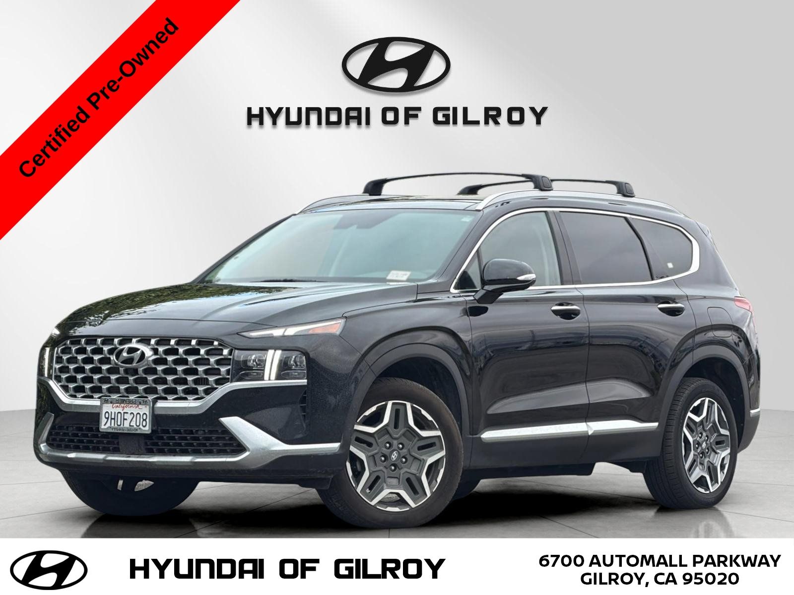 Black Noir Pearl 2023 Hyundai Santa Fe Hybrid Plug-In SUV / Crossover All-Wheel Drive 6-Speed Automatic