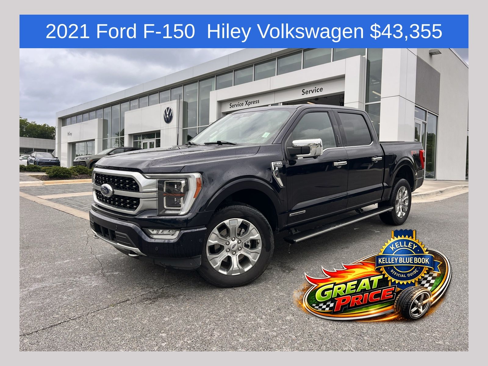 Agate Black Metallic 2021 Ford F-150 Pickup Truck Four-Wheel Drive Automatic