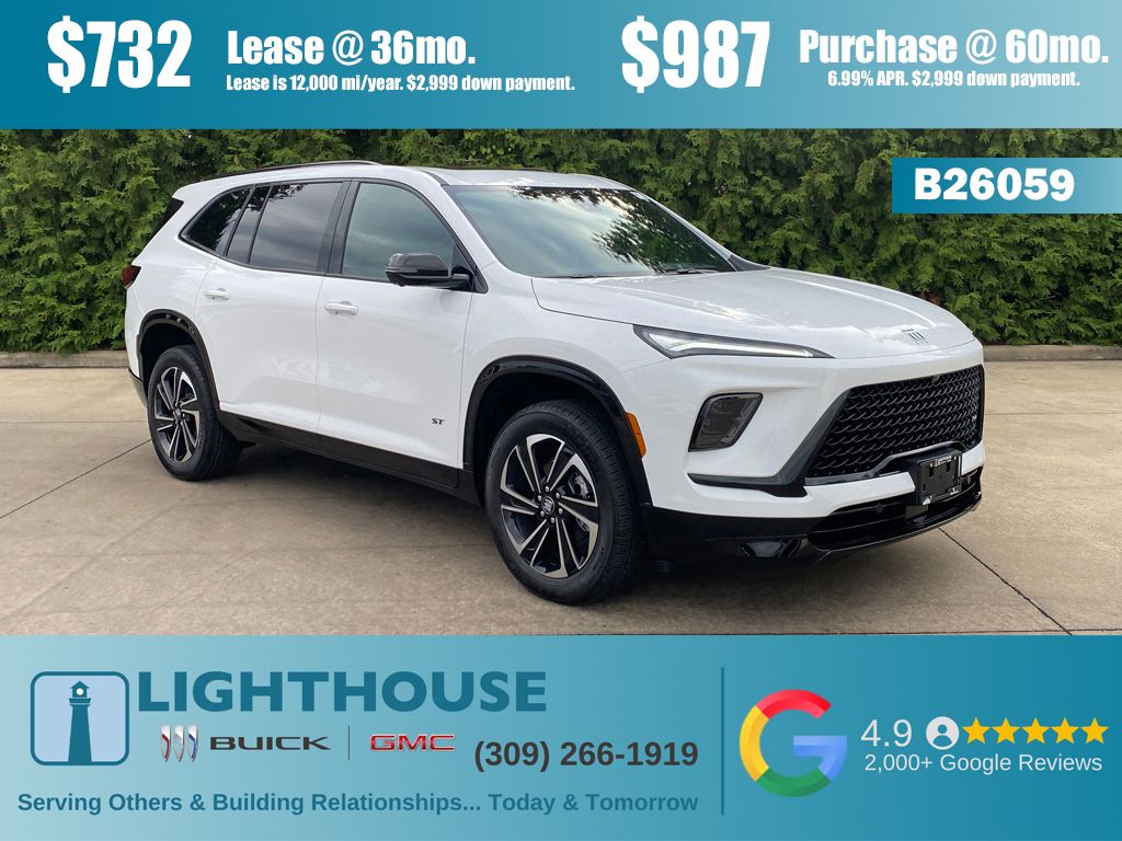 Summit White 2026 Buick Enclave Sport Touring AWD SUV / Crossover Four-Wheel Drive 8-Speed Automatic