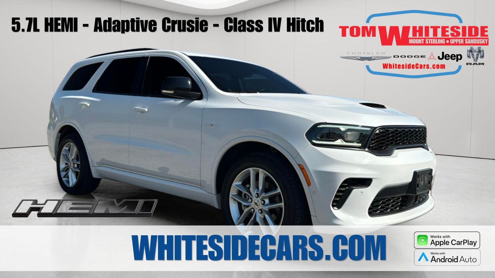 White Knuckle Clearcoat 2024 Dodge Durango SUV / Crossover All-Wheel Drive 8-Speed Automatic
