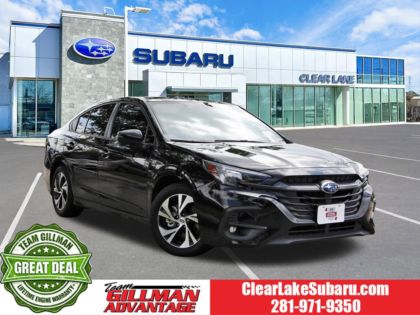 Crystal Black Silica 2023 Subaru Legacy Premium AWD Sedan All-Wheel Drive Continuously Variable Transmission