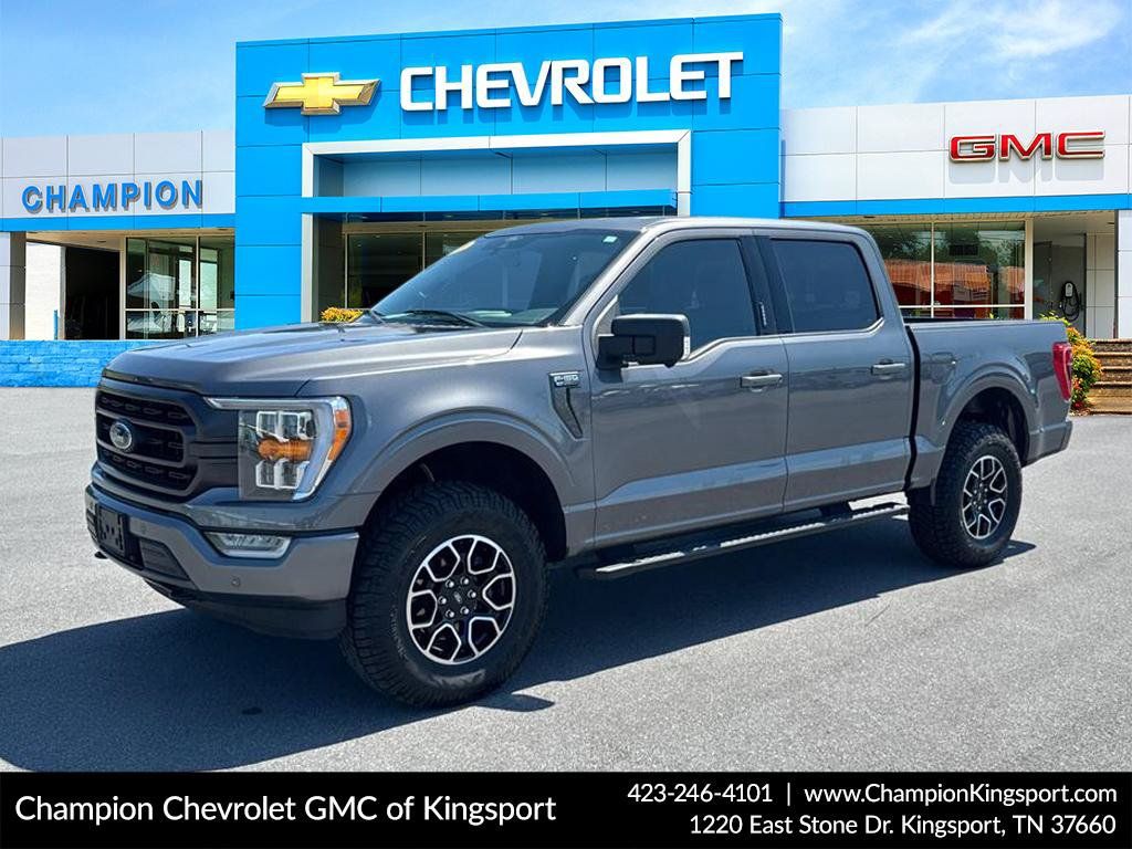 Gray Metallic 2021 Ford F-150 Pickup Truck Four-Wheel Drive Automatic