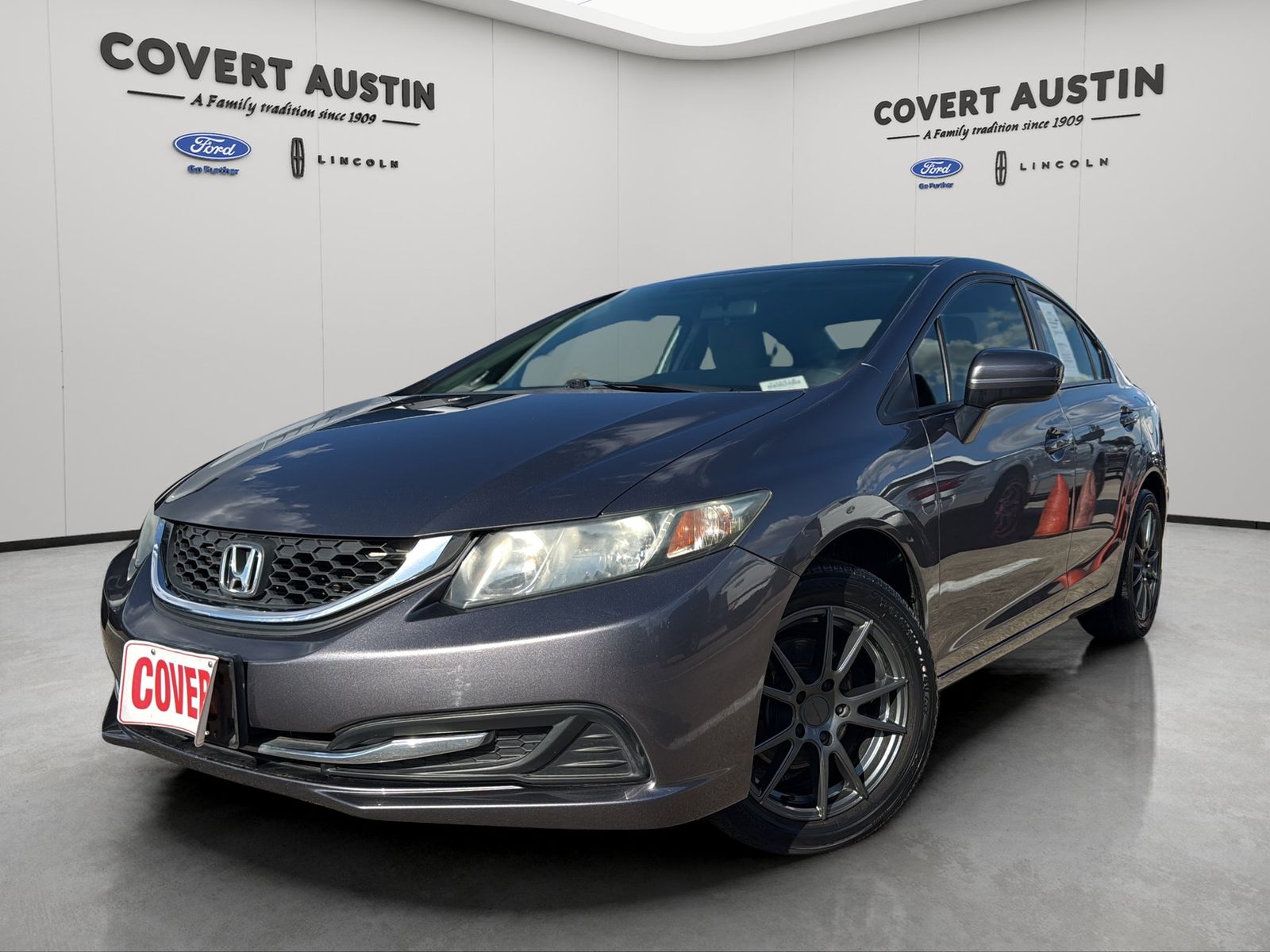Gray 2015 Honda Civic Sedan Front-Wheel Drive Continuously Variable Transmission