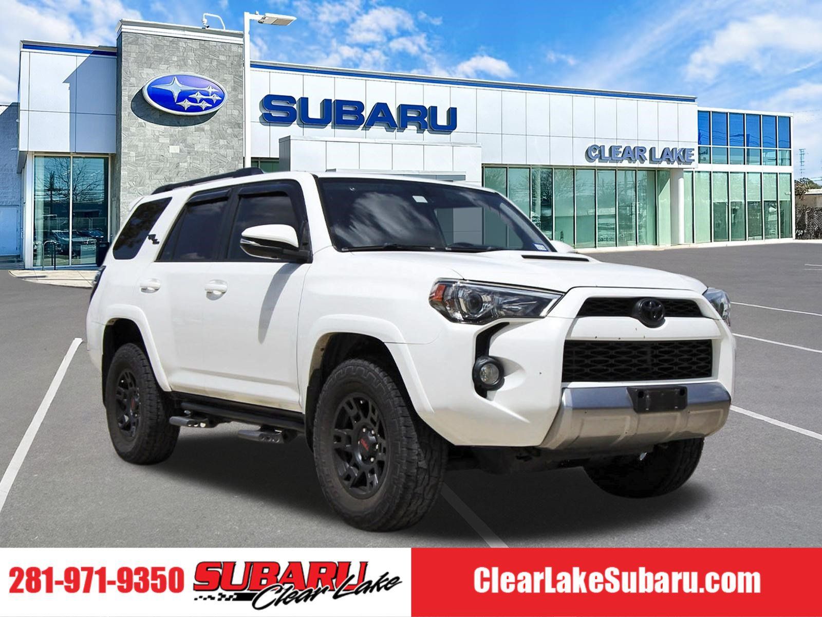 Super White 2019 Toyota 4Runner SUV / Crossover Four-Wheel Drive 5-Speed Automatic Overdrive