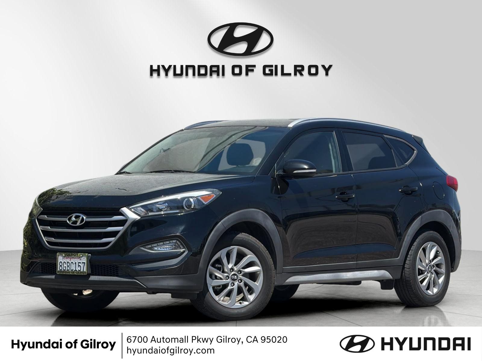 Black Noir Pearl 2018 Hyundai Tucson SUV / Crossover All-Wheel Drive 6-Speed Automatic