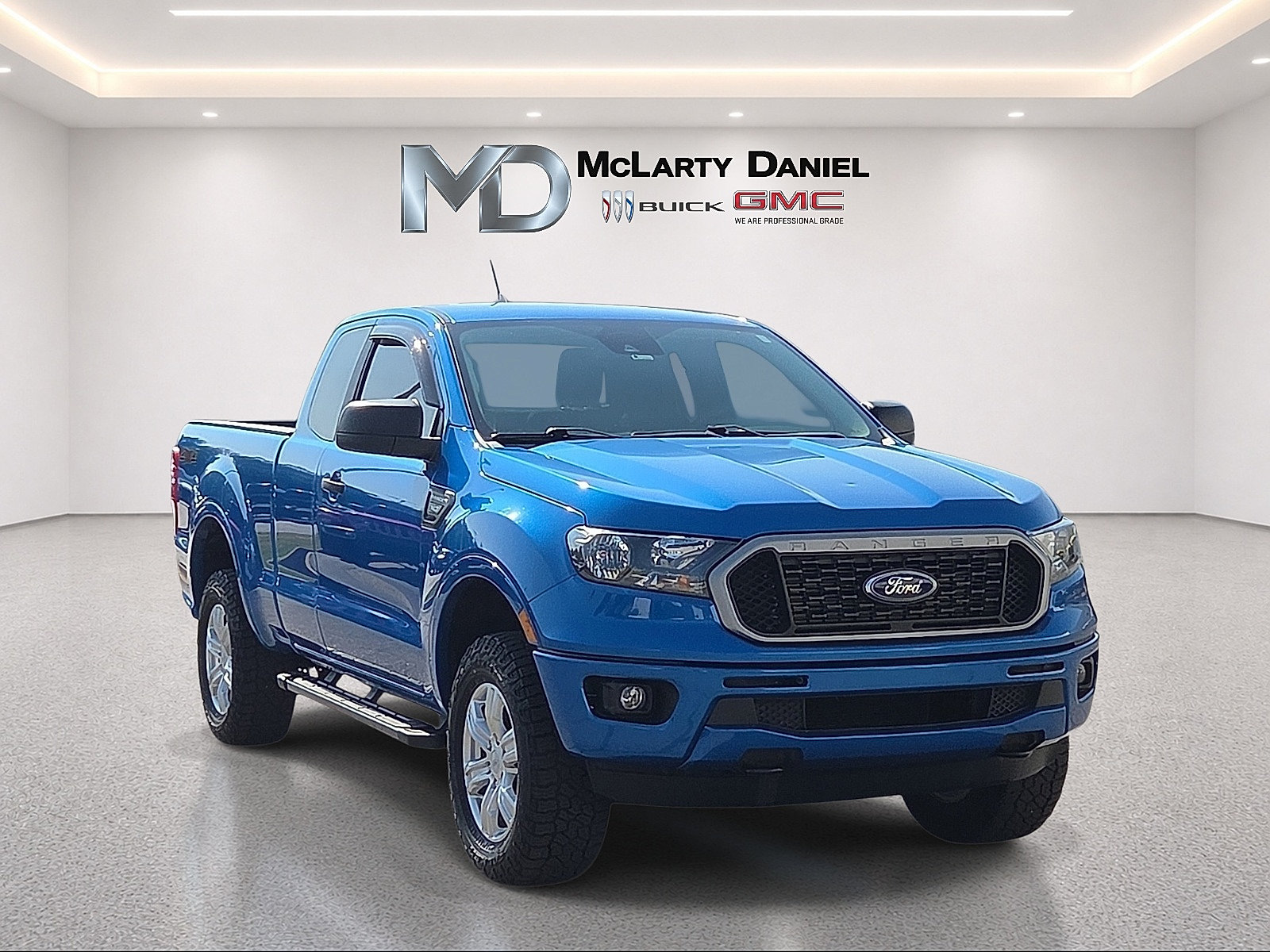 Blue Metallic 2021 Ford Ranger Pickup Truck Four-Wheel Drive Automatic
