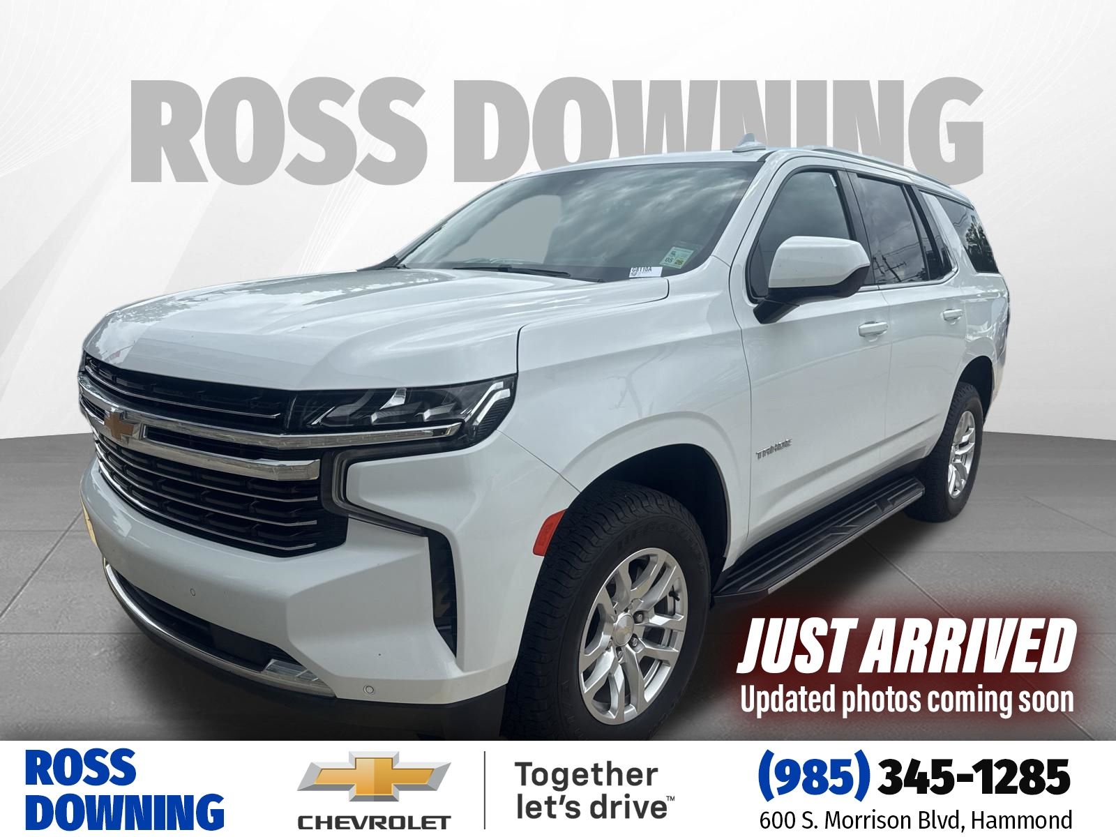 2022 Chevrolet Tahoe LT White at Supreme Chevrolet of Gonzales