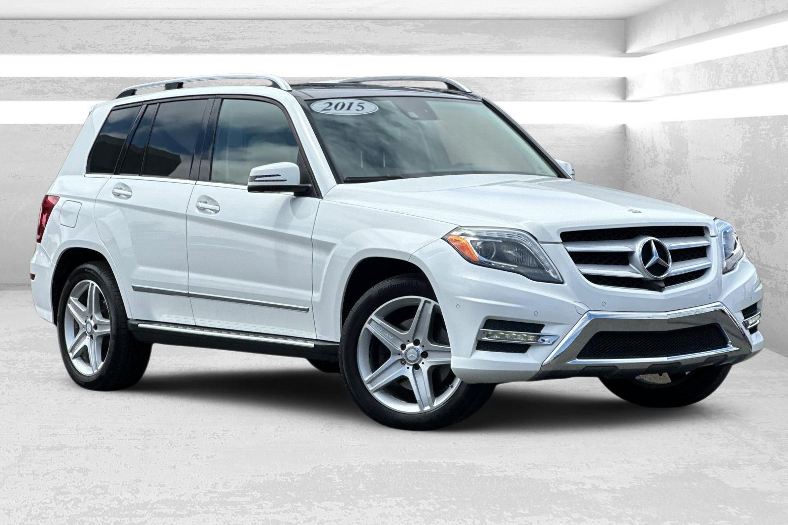 Polar White 2015 Mercedes-Benz GLK SUV / Crossover All-Wheel Drive 7-Speed Automatic