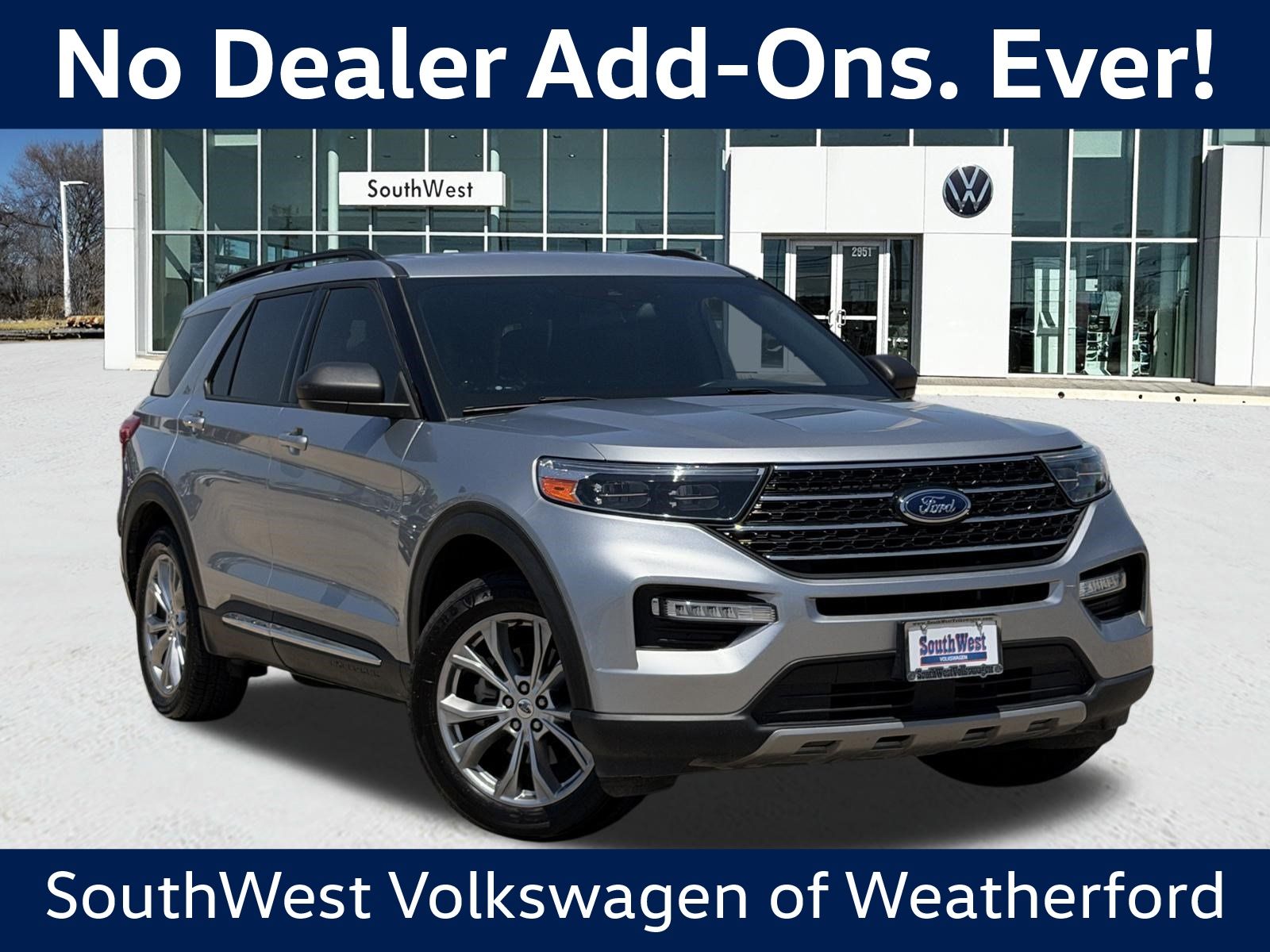 Silver Metallic 2020 Ford Explorer SUV / Crossover Rear-Wheel Drive Automatic