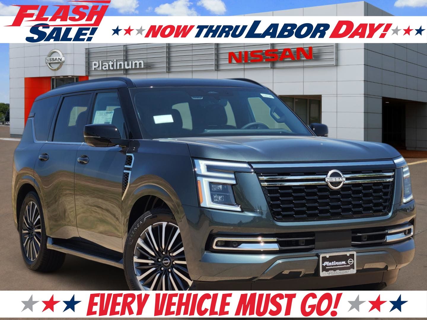 Black (Alpine Metallic/Super Blk) 2026 Nissan Armada SUV / Crossover Four-Wheel Drive 9-Speed Automatic