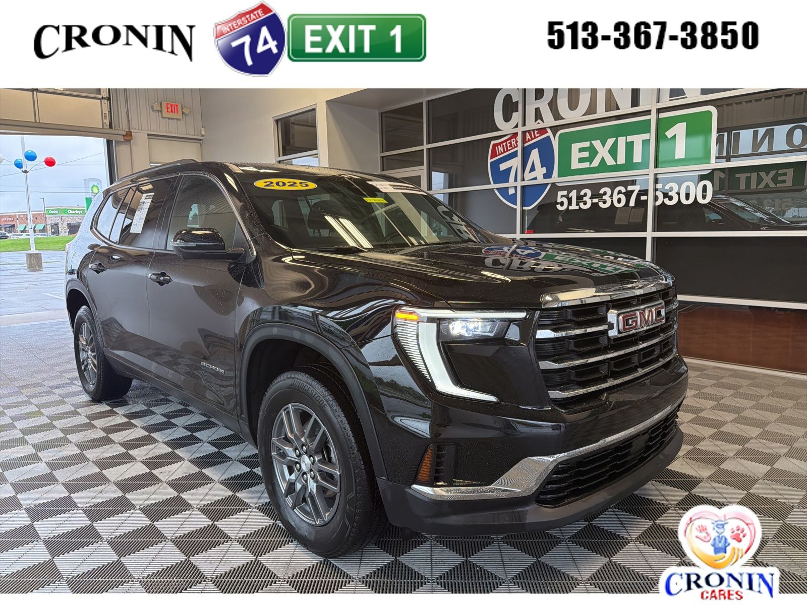 Black (Ebony Twilight Metallic) 2025 GMC Acadia Elevation FWD SUV / Crossover Front-Wheel Drive 8-Speed Automatic