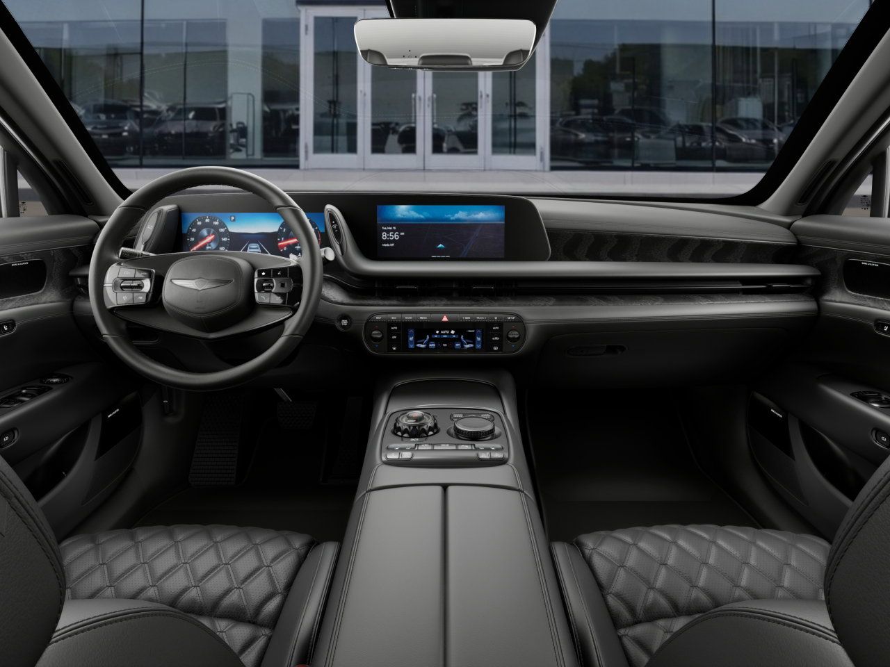 2026 Genesis G90 3.5T e-SC White at Genesis of Spring