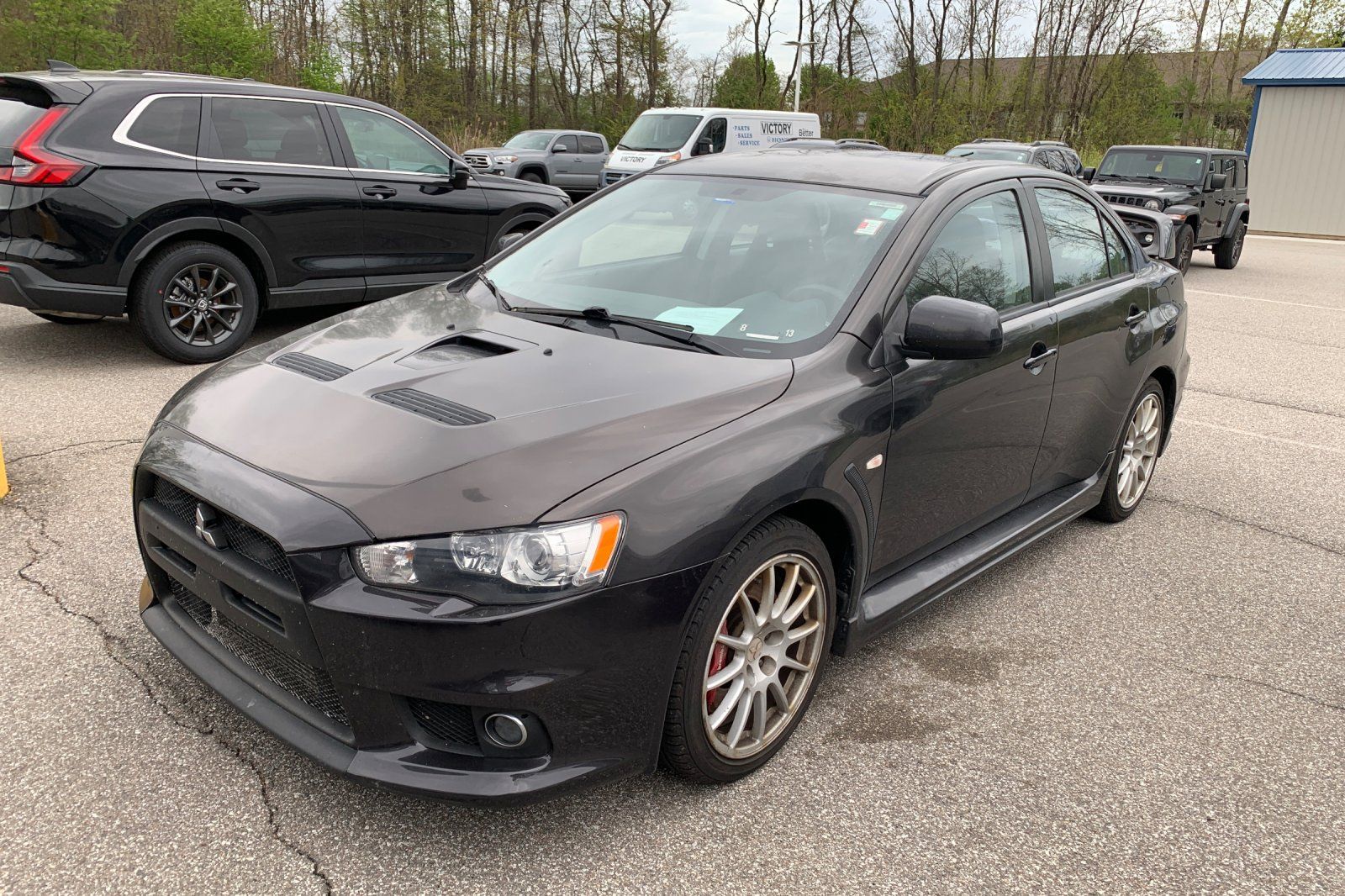Phantom Black Pearl 2013 Mitsubishi Lancer Evolution GSR Sedan All-Wheel Drive 5-Speed Manual