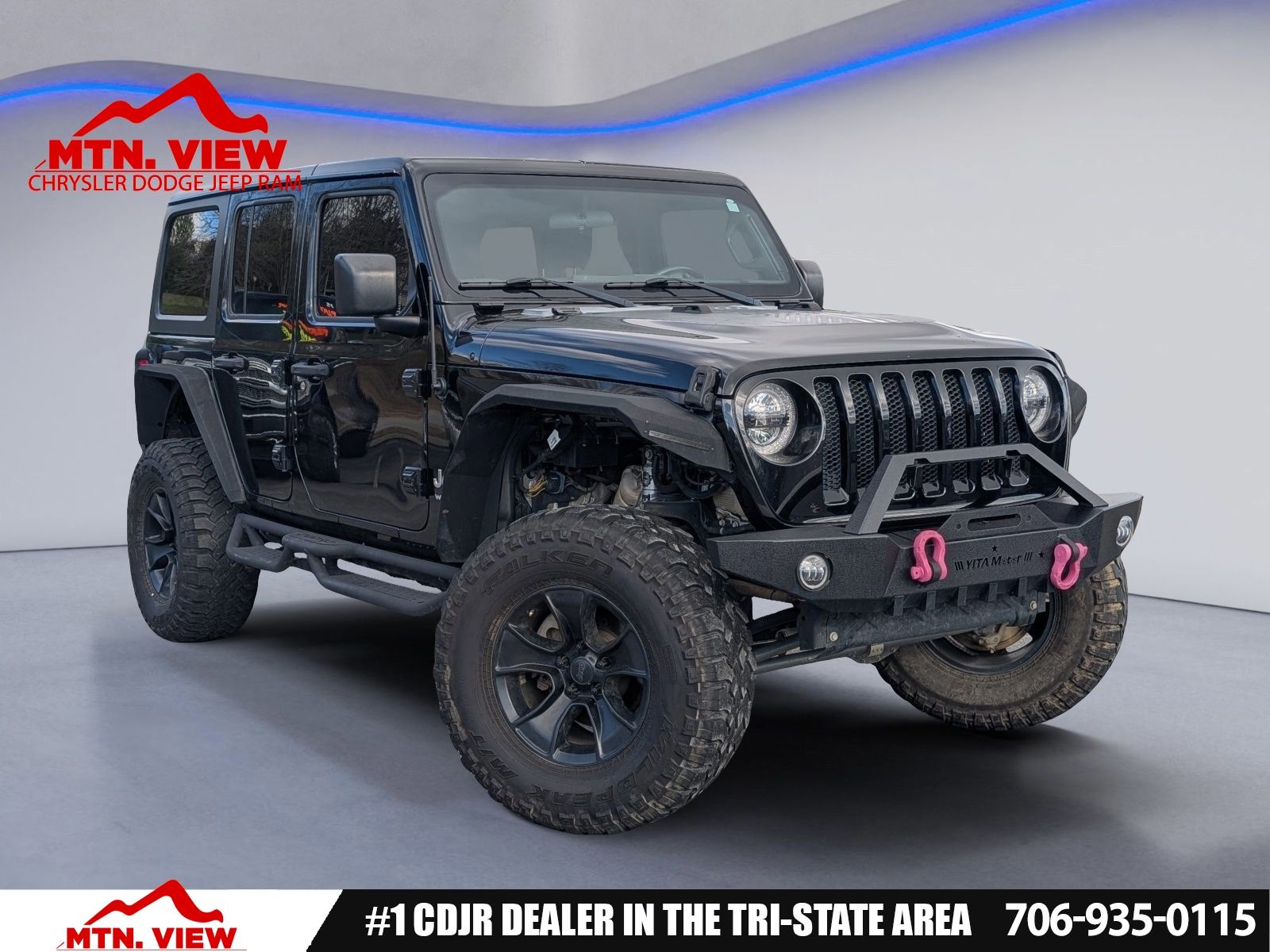 Black Clearcoat 2018 Jeep Wrangler Unlimited Sport S 4WD SUV / Crossover Four-Wheel Drive 8-Speed Automatic