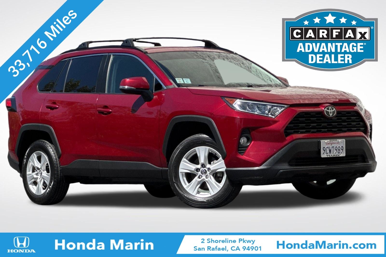 Red (Ruby Flare Pearl) 2021 Toyota RAV4 XLE FWD SUV / Crossover Front-Wheel Drive 8-Speed Automatic