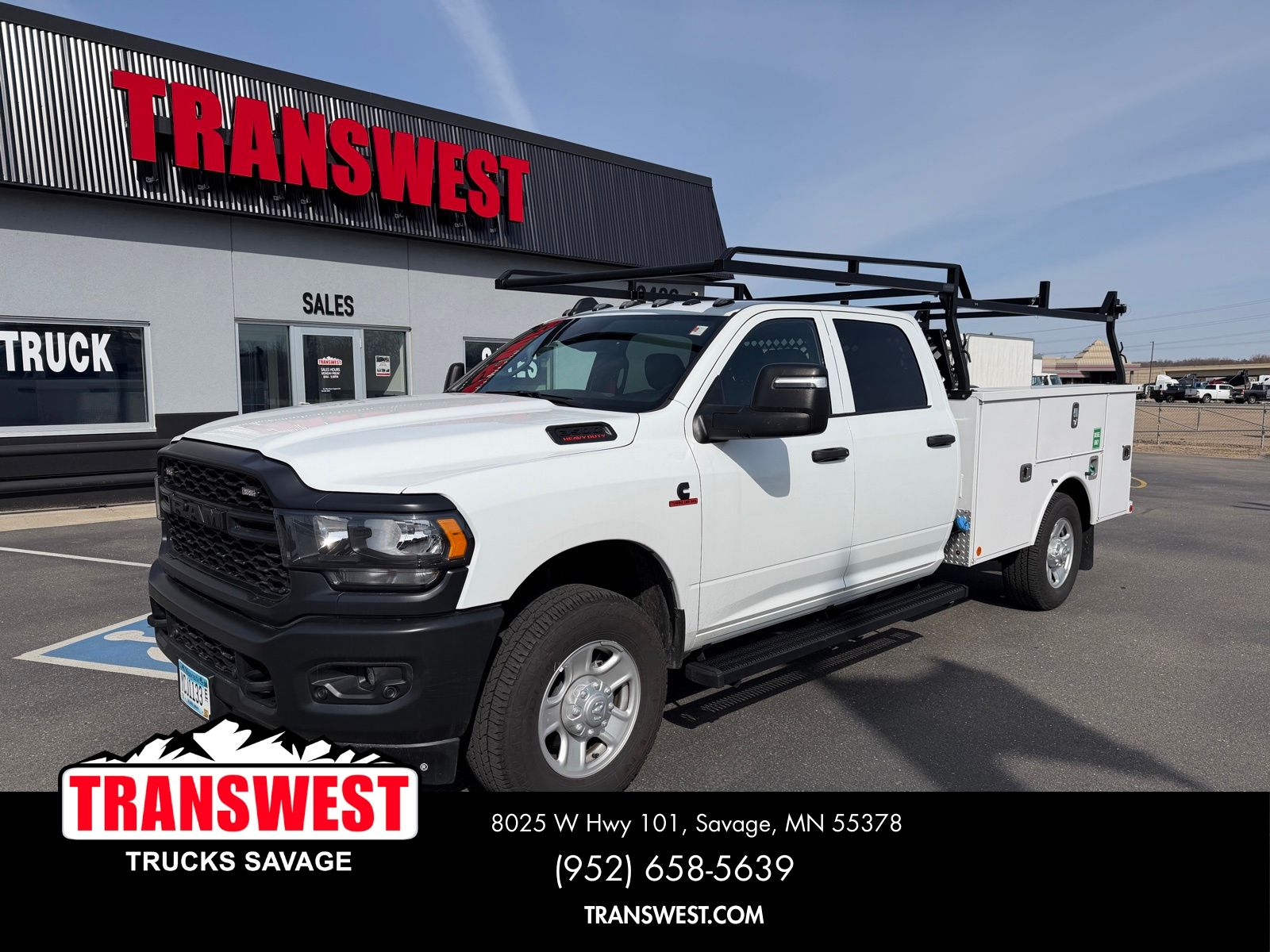 Bright White Clearcoat 2024 RAM 3500 Chassis Tradesman Crew Cab LB 4WD Pickup Truck Four-Wheel Drive 6-Speed Automatic