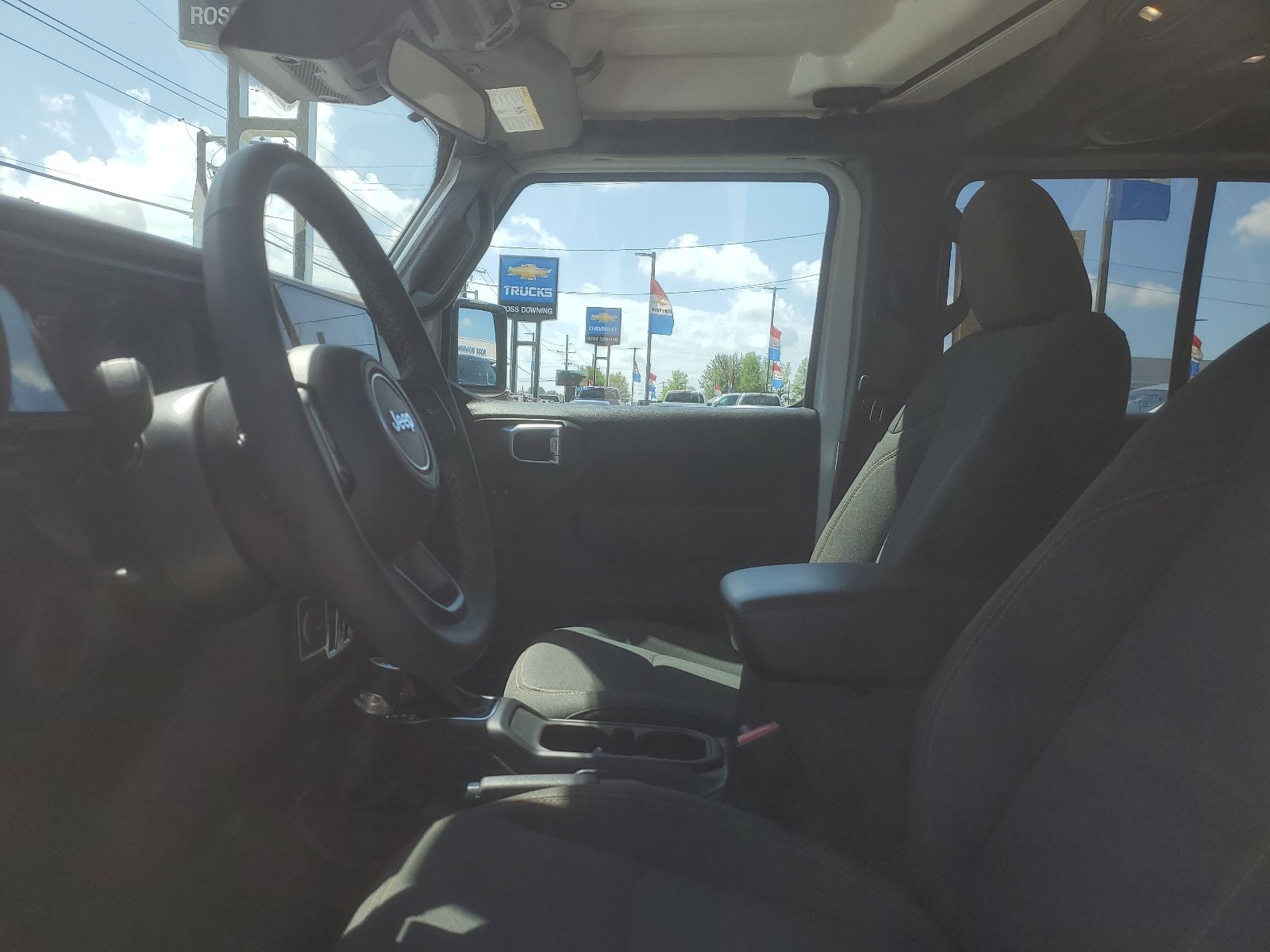 2025 Jeep Wrangler Sport S White at Ross Downing Chevrolet