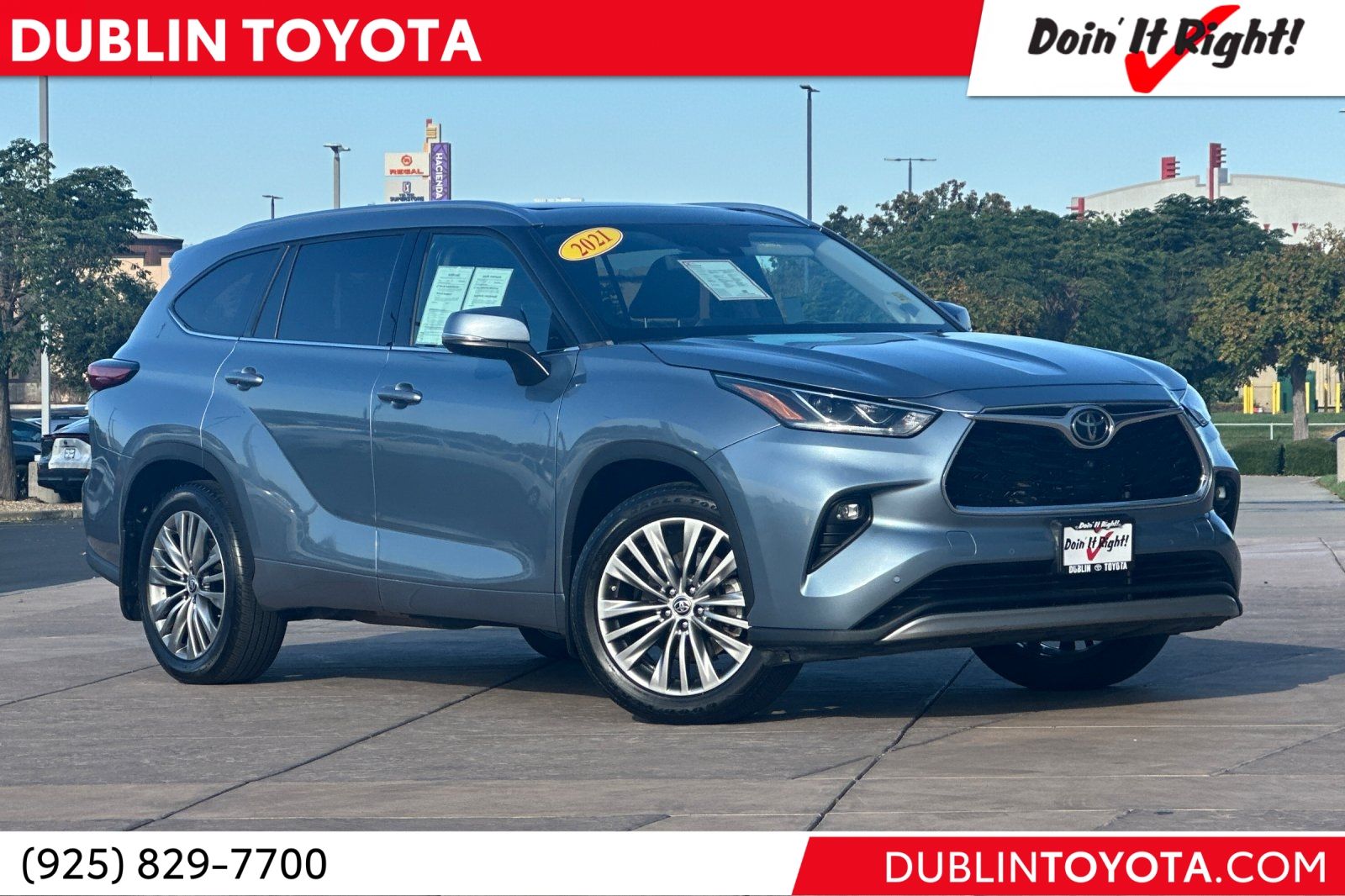 Moon Dust 2021 Toyota Highlander SUV / Crossover All-Wheel Drive 8-Speed Automatic