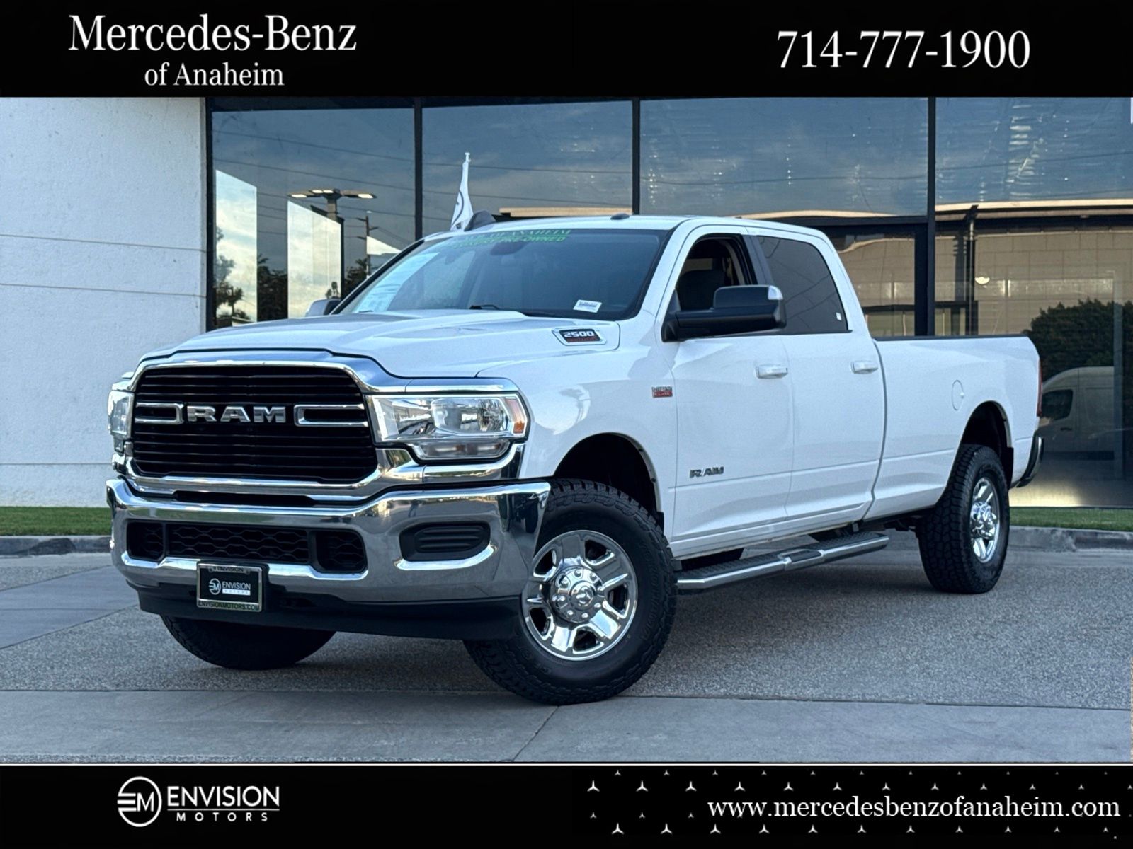 Bright White Clearcoat 2020 RAM 2500 Pickup Truck Four-Wheel Drive 8-Speed Automatic