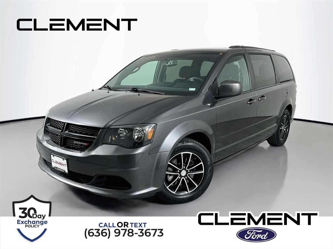 Gray (Granite Crystal Metallic Clearcoat) 2017 Dodge Grand Caravan Minivan Front-Wheel Drive 6-Speed Automatic