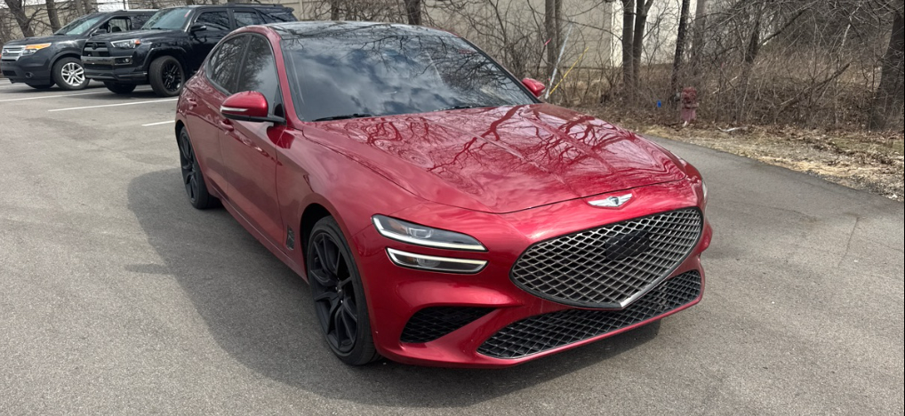 Havana Red 2022 Genesis G70 2.0T RWD Sedan Rear-Wheel Drive 8-Speed Automatic
