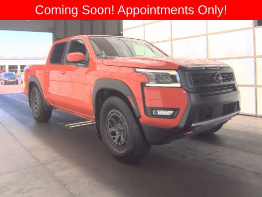 Orange 2025 Nissan Frontier Pickup Truck 4X2 9-Speed Automatic Overdrive