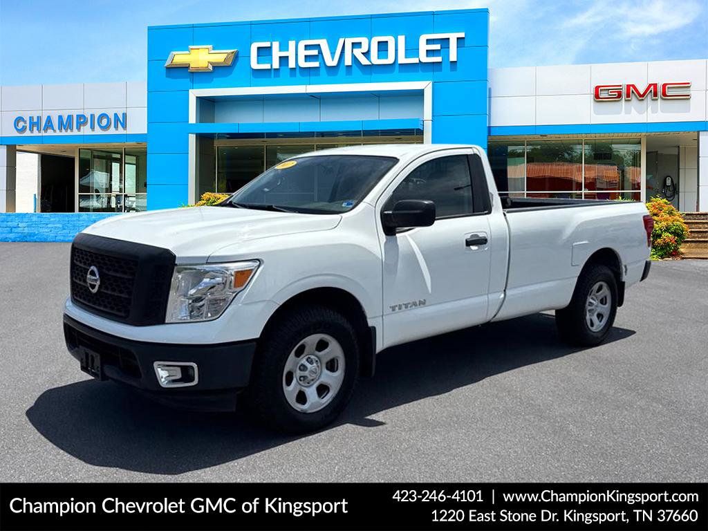 Glacier White 2017 Nissan Titan S Single Cab 4WD Pickup Truck Four-Wheel Drive 7-Speed Automatic