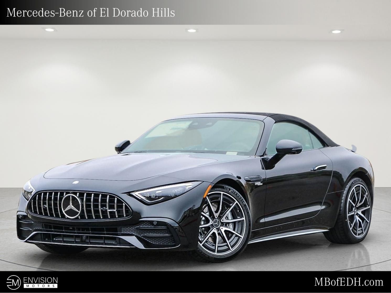 Black (Obsidian) 2026 Mercedes-Benz SL-Class Convertible Rear-Wheel Drive 9-Speed Automatic