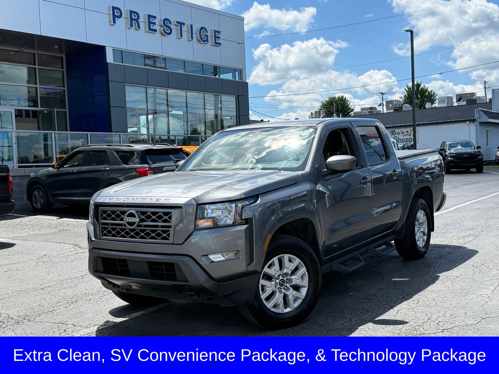 Gray (Gun Metallic) 2023 Nissan Frontier Pickup Truck Four-Wheel Drive 9-Speed Automatic