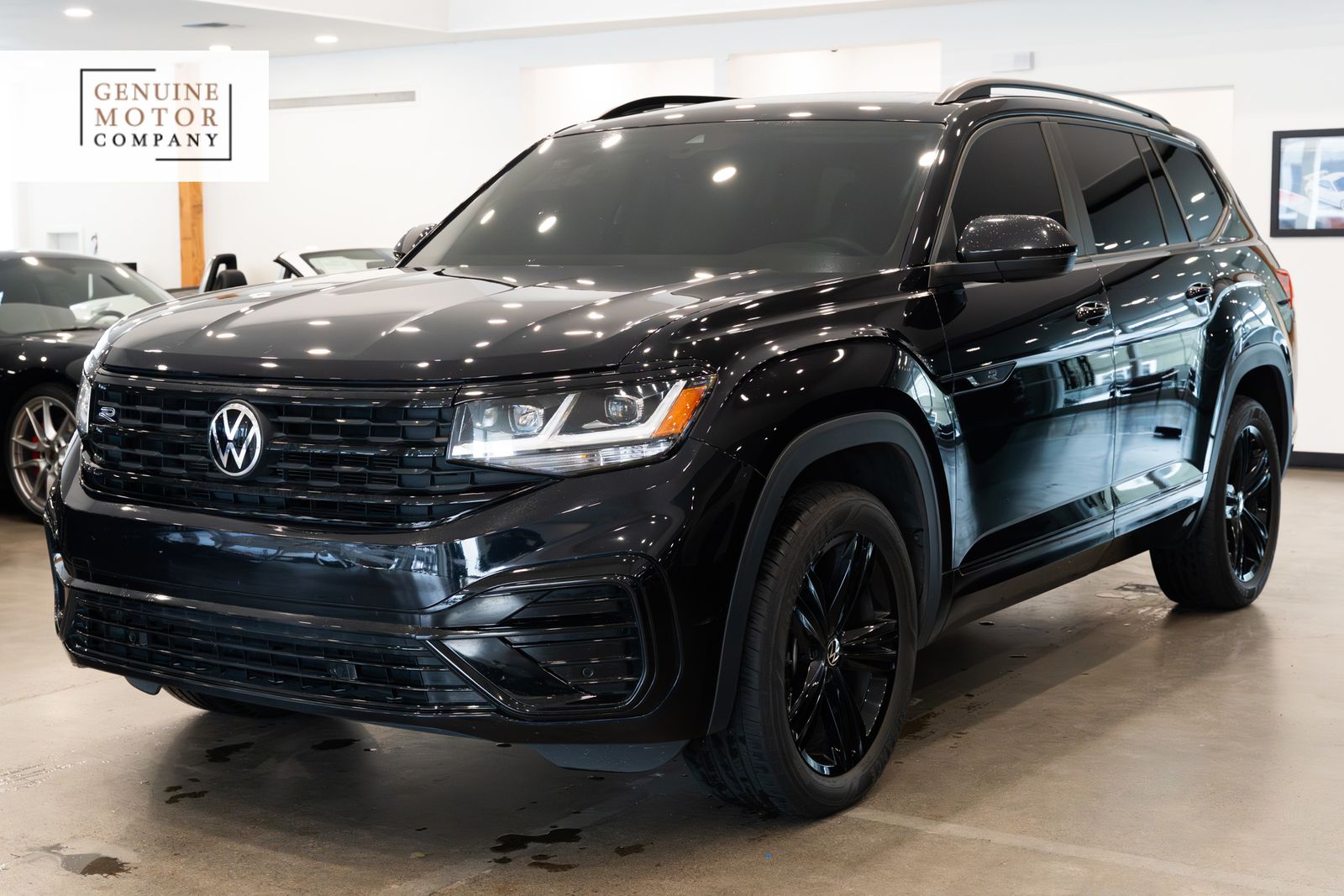 Deep Black 2023 Volkswagen Atlas 3.6L SEL R-Line Black 4Motion AWD SUV / Crossover All-Wheel Drive 8-Speed Automatic