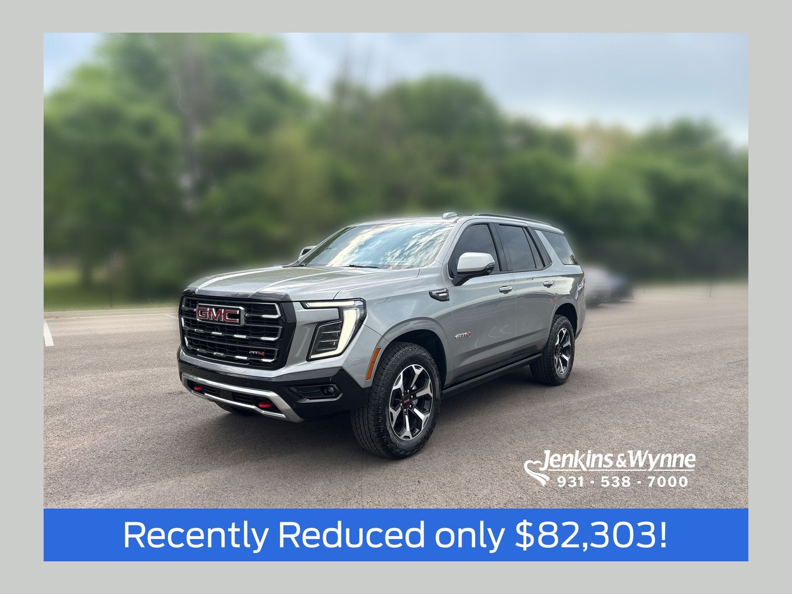 Sterling Metallic 2025 GMC Yukon AT4 4WD SUV / Crossover Four-Wheel Drive