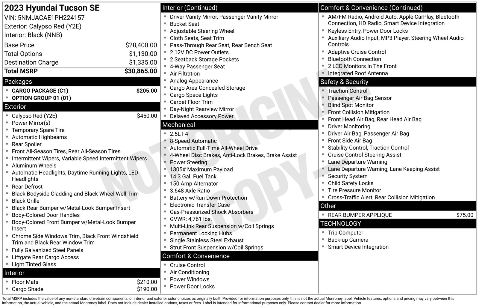Used Car 2023 Hyundai Tucson  Se For Sale Under $25,000 In Austin, Texas