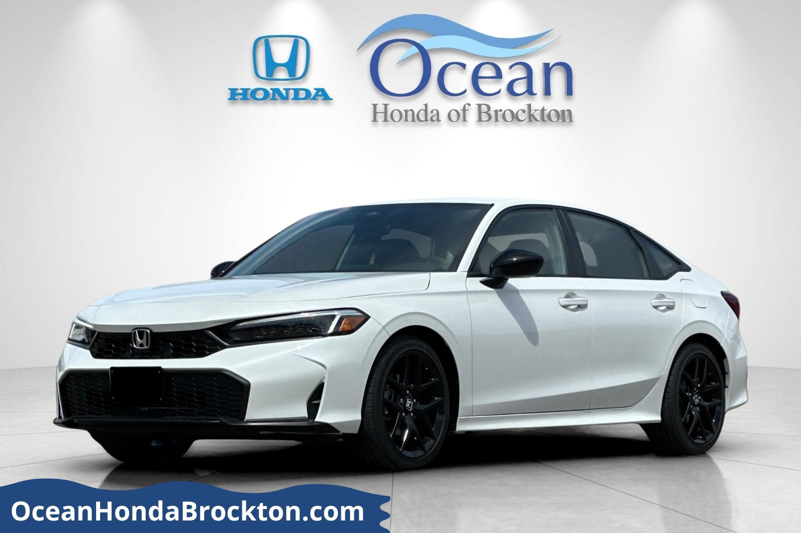 Platinum White Pearl 2026 Honda Civic Sedan Front-Wheel Drive Continuously Variable Transmission