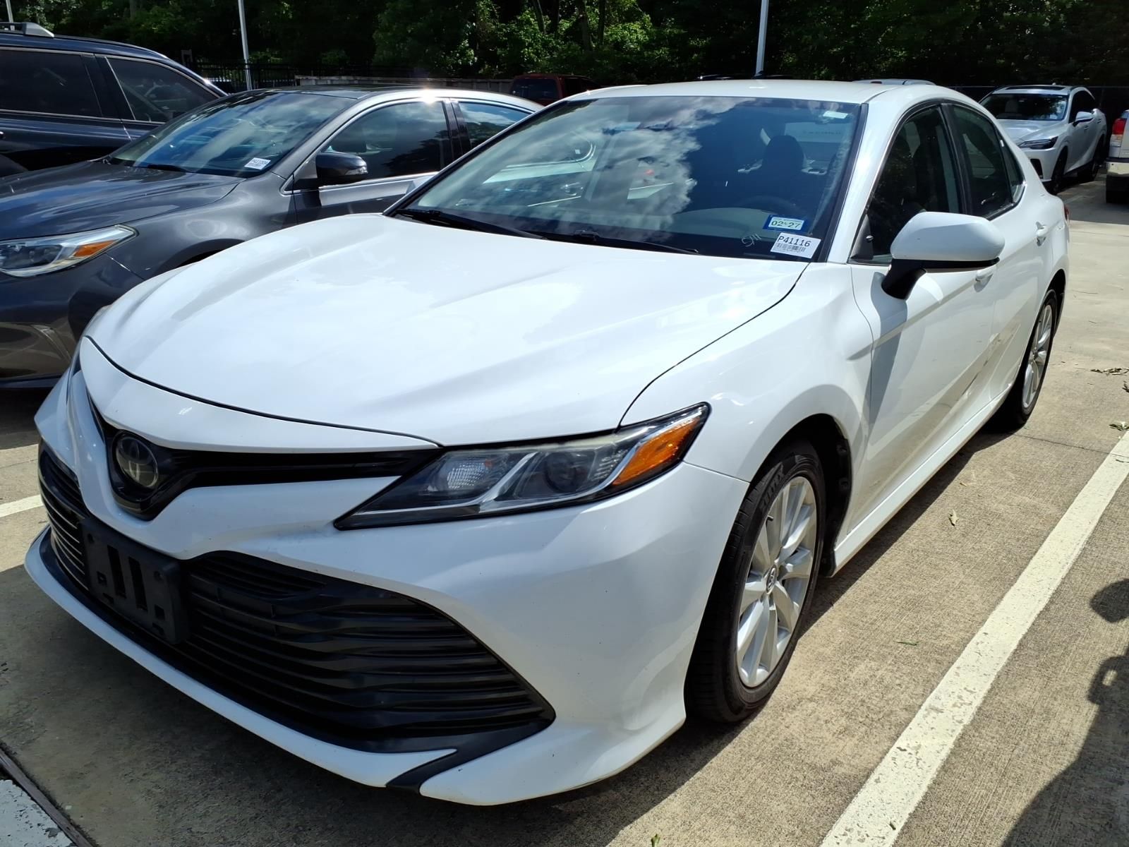 2020 Toyota Camry LE White at Joe Myers Mazda Kia