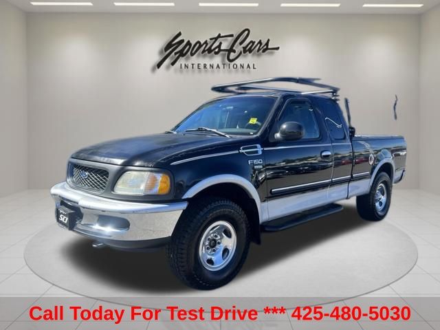 Black Clearcoat 1998 Ford F-150 XLT 4WD Extended Cab SB Pickup Truck Four-Wheel Drive 4-Speed Automatic Overdrive