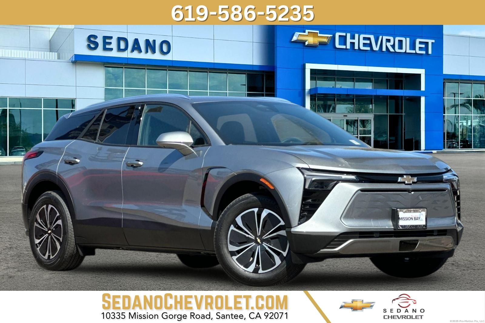 Sterling Gray Metallic 2025 Chevrolet Blazer EV SUV / Crossover Front-Wheel Drive 1-Speed Automatic