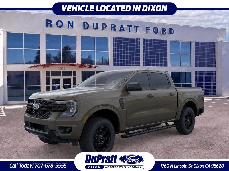 Gray 2025 Ford Ranger Pickup Truck Four-Wheel Drive Automatic