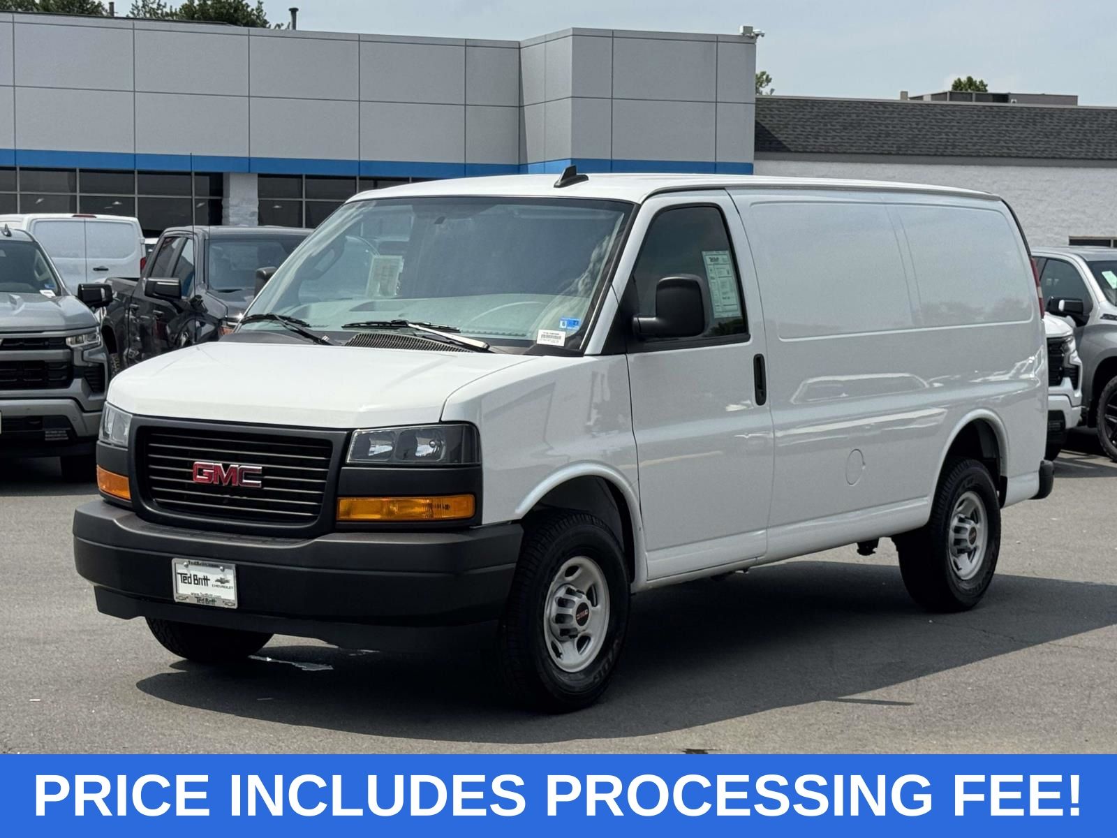 Summit White 2024 GMC Savana Cargo Van Rear-Wheel Drive 8-Speed Automatic Overdrive