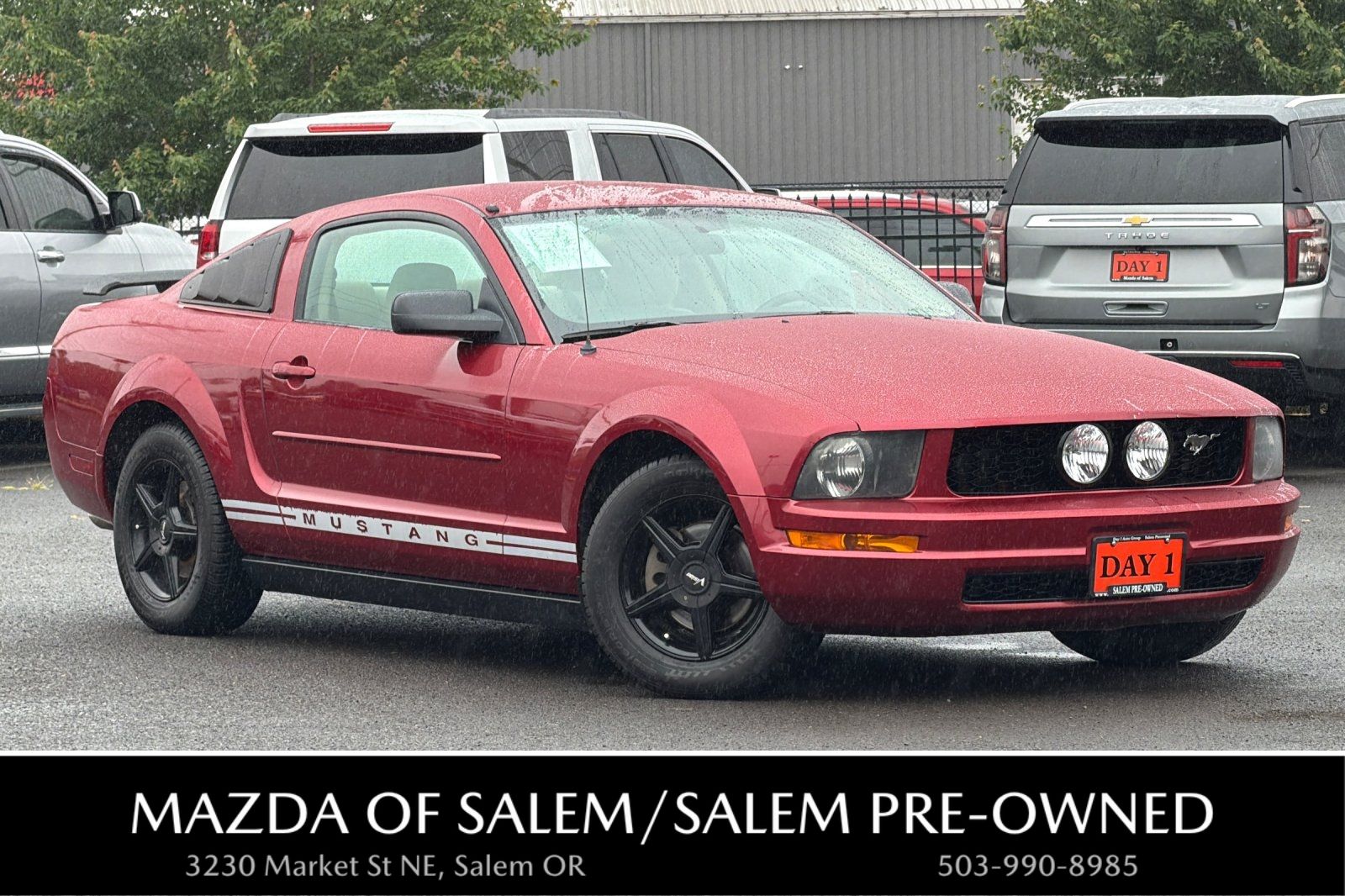 Red 2005 Ford Mustang Coupe Rear-Wheel Drive 5-Speed Automatic