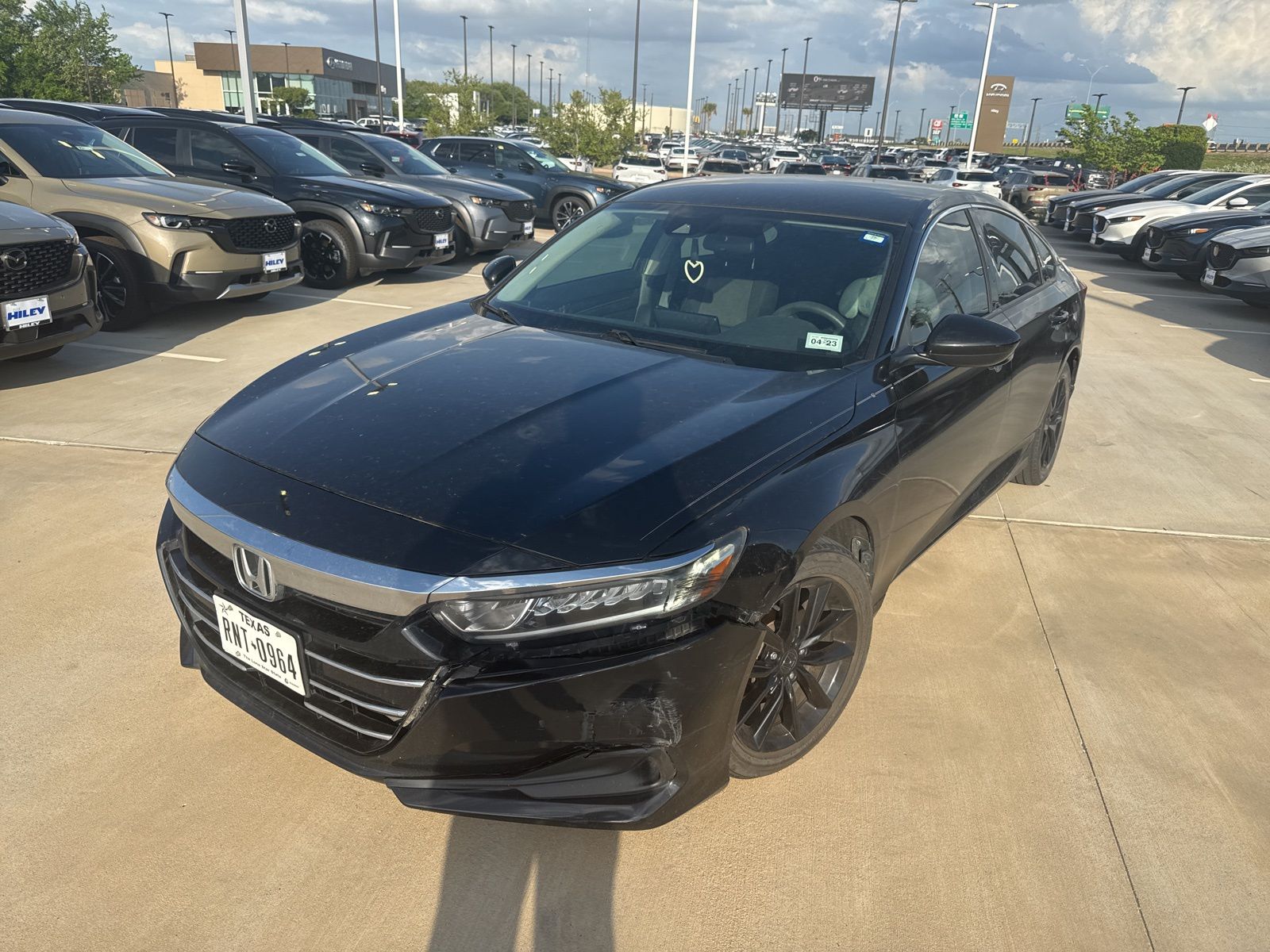 Black 2021 Honda Accord LX FWD Sedan Front-Wheel Drive Continuously Variable Transmission