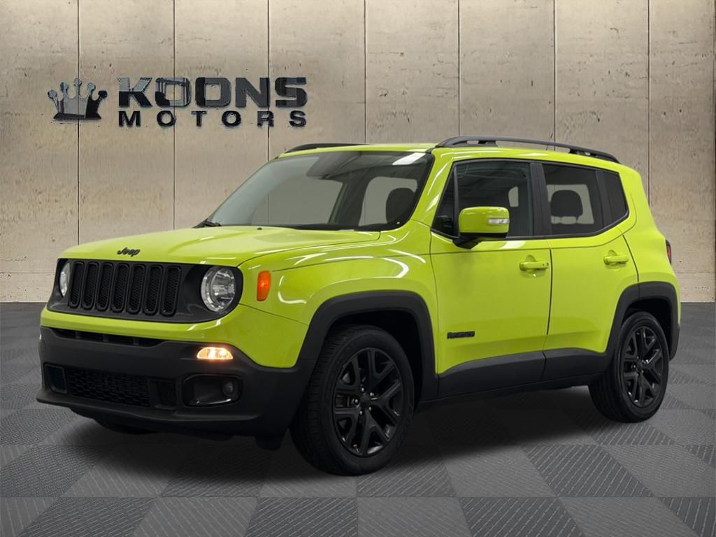 Hypergreen Clearcoat 2017 Jeep Renegade Altitude SUV / Crossover Front-Wheel Drive 9-Speed Automatic