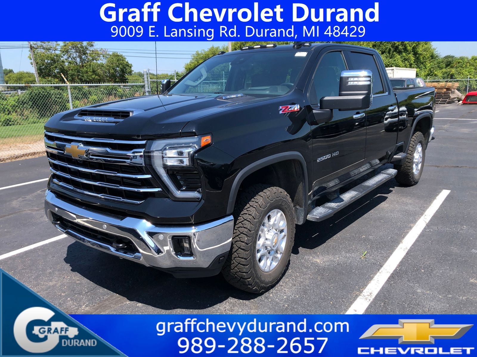 Black 2024 Chevrolet Silverado 2500HD Pickup Truck Four-Wheel Drive Automatic