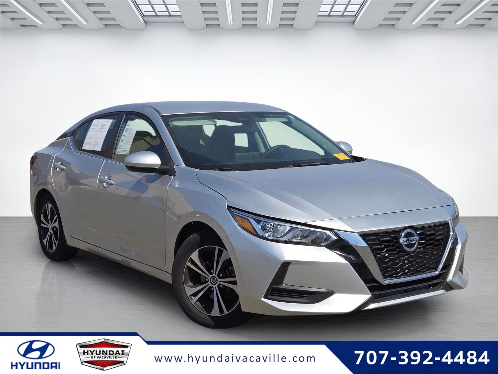 Brilliant Silver Metallic 2023 Nissan Sentra Sedan Front-Wheel Drive Continuously Variable Transmission