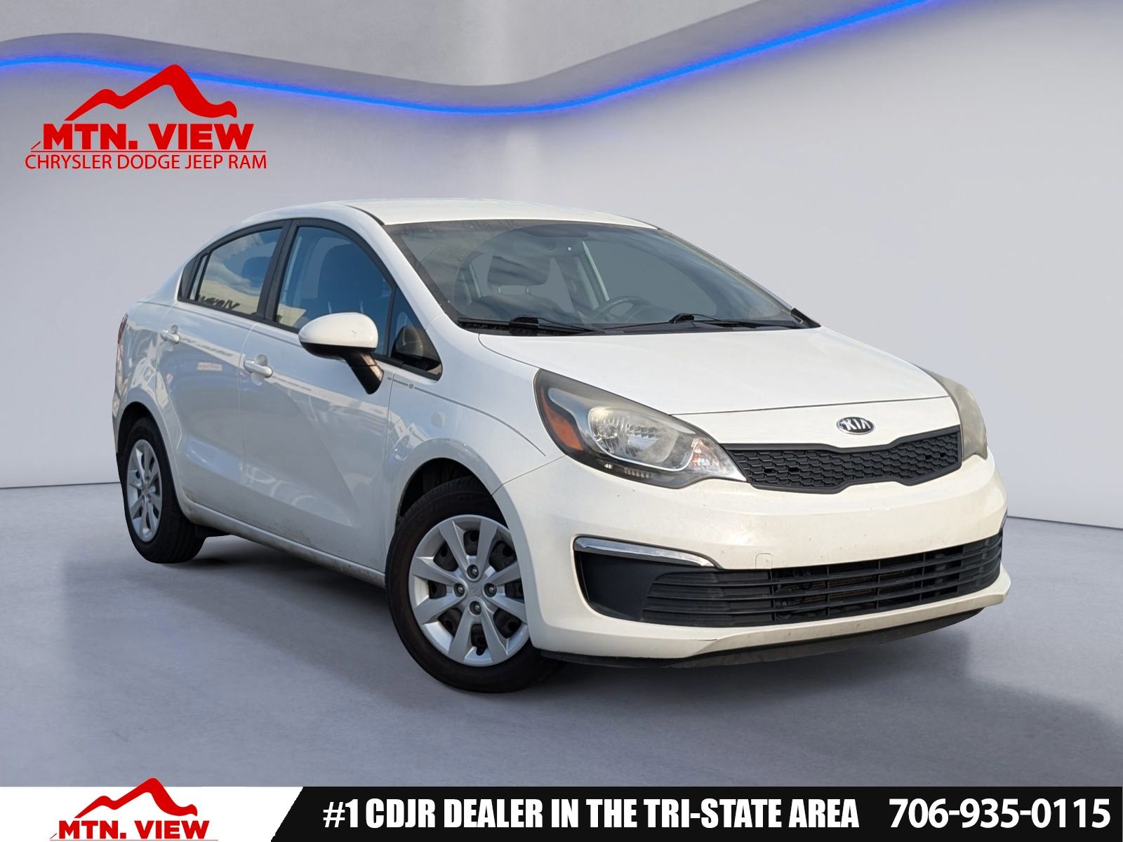 Clear White 2017 Kia Rio LX Sedan Front-Wheel Drive 6-Speed Automatic