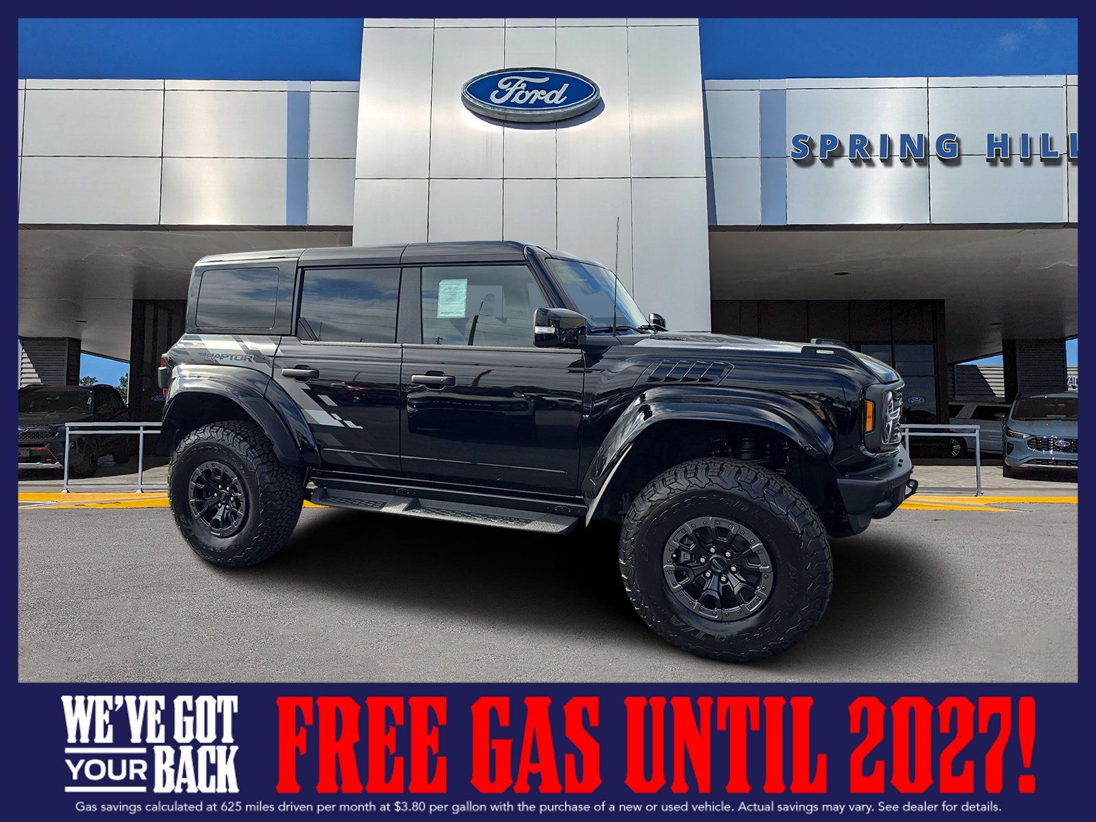 Shadow Black 2025 Ford Bronco Raptor SUV / Crossover Four-Wheel Drive Automatic