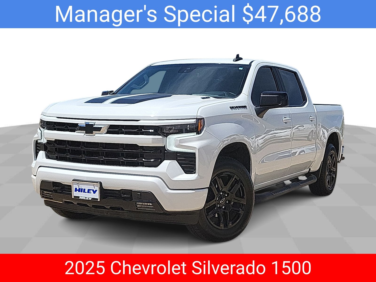 Summit White 2025 Chevrolet Silverado 1500 Pickup Truck Four-Wheel Drive Automatic
