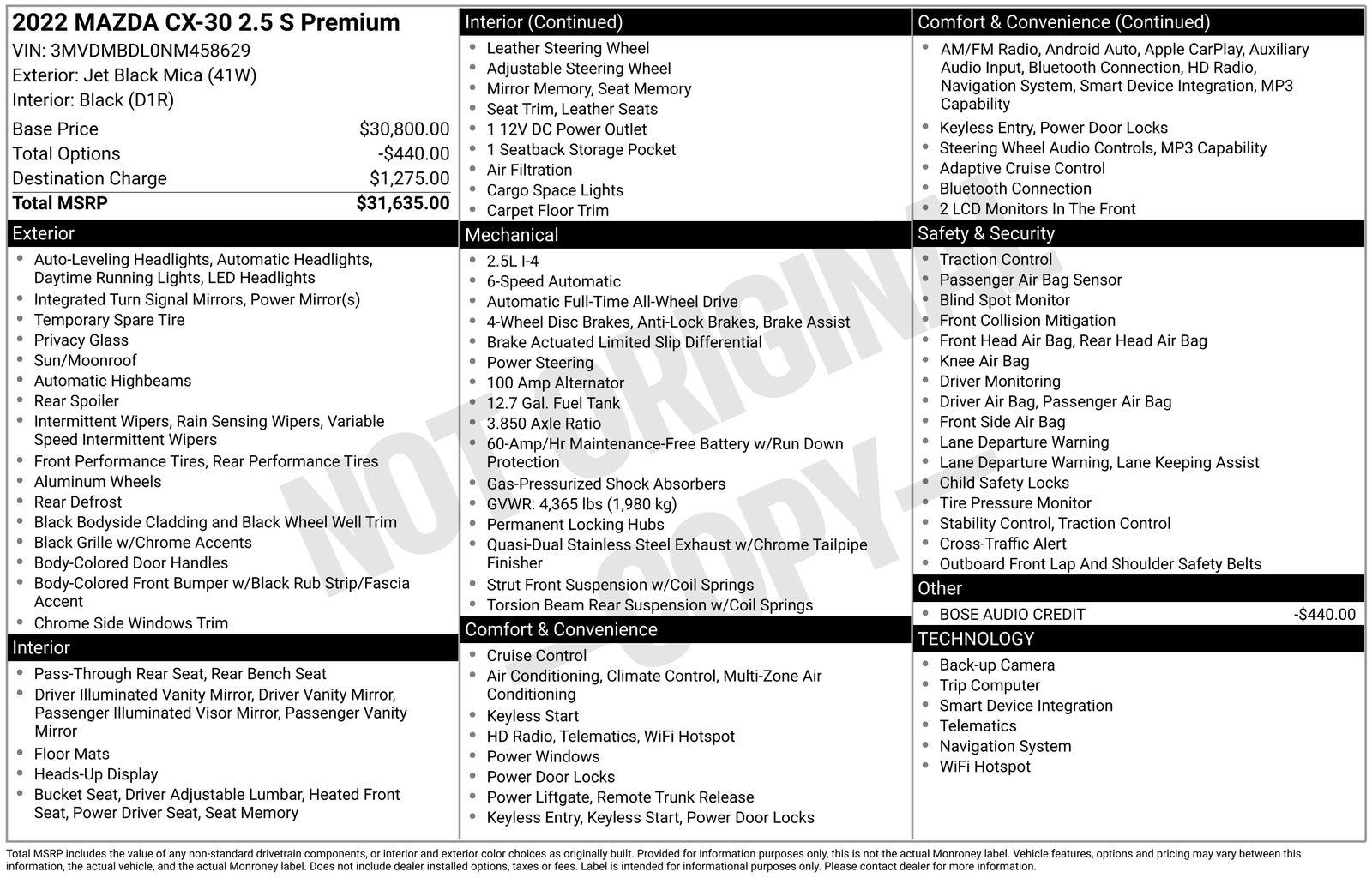 Used Car 2022 Mazda Cx-30  2.5 S Premium Package For Sale Under $25,000 In Austin, Texas