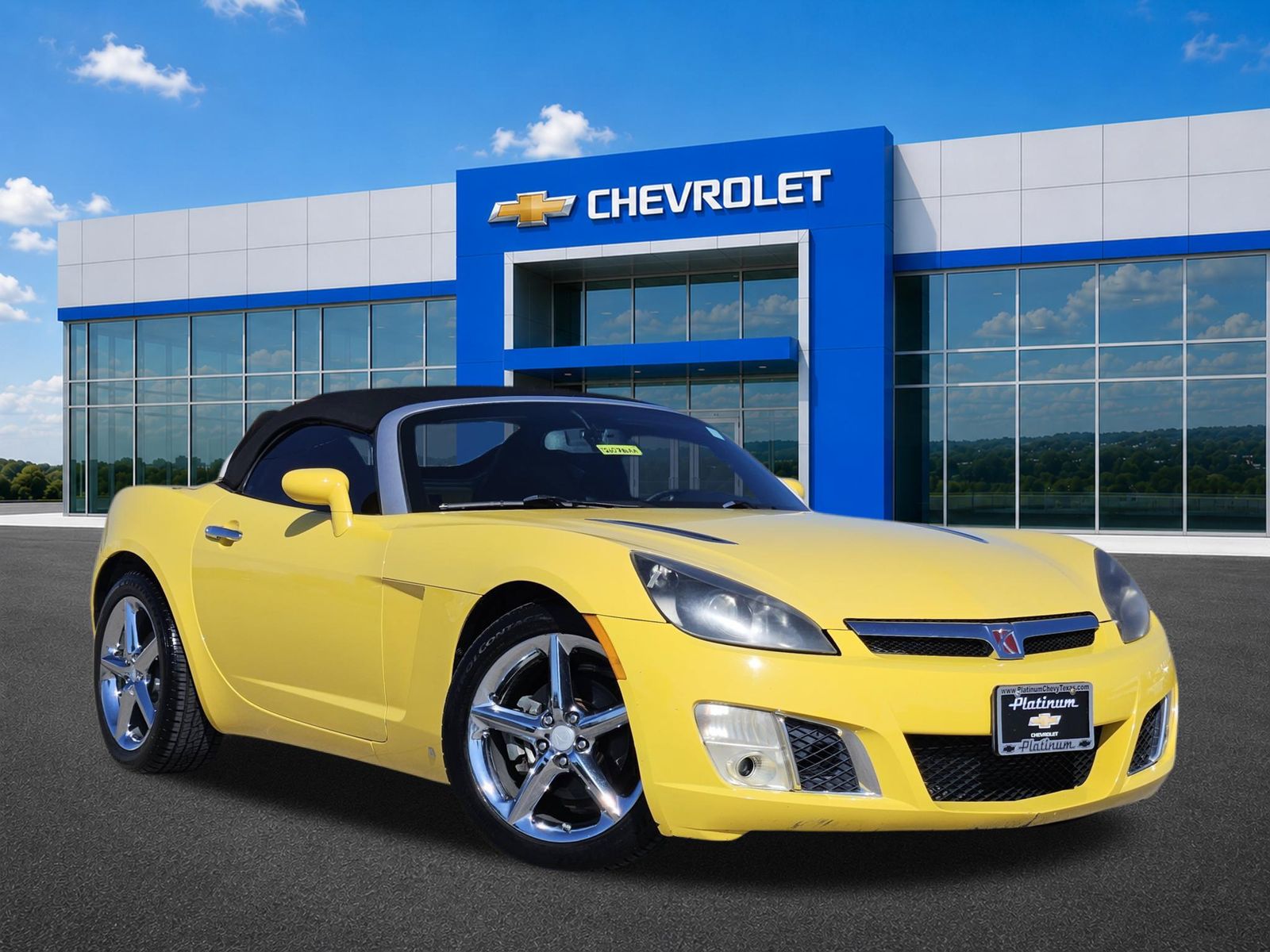 Sunburst Yellow 2009 Saturn Sky Convertible Rear-Wheel Drive 5-Speed Automatic